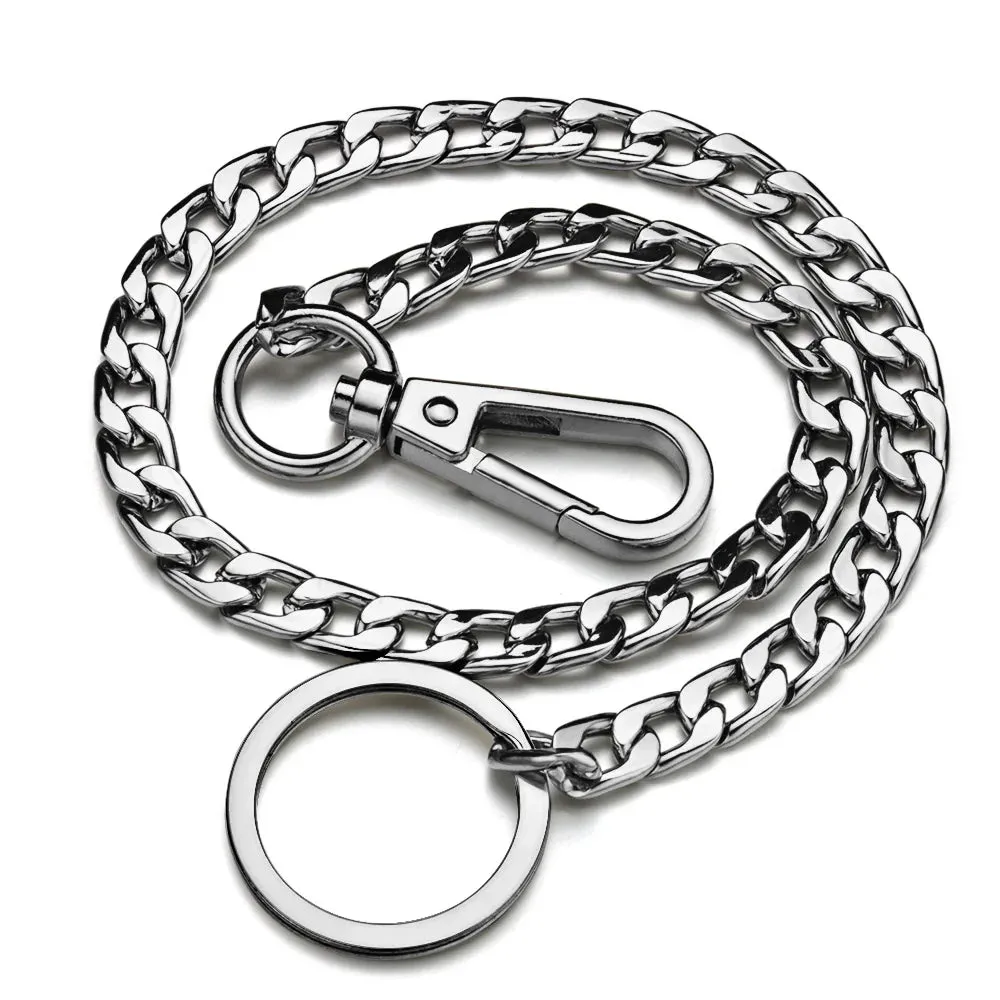 42CM Long Metal Keychain Wallet Belt Chain