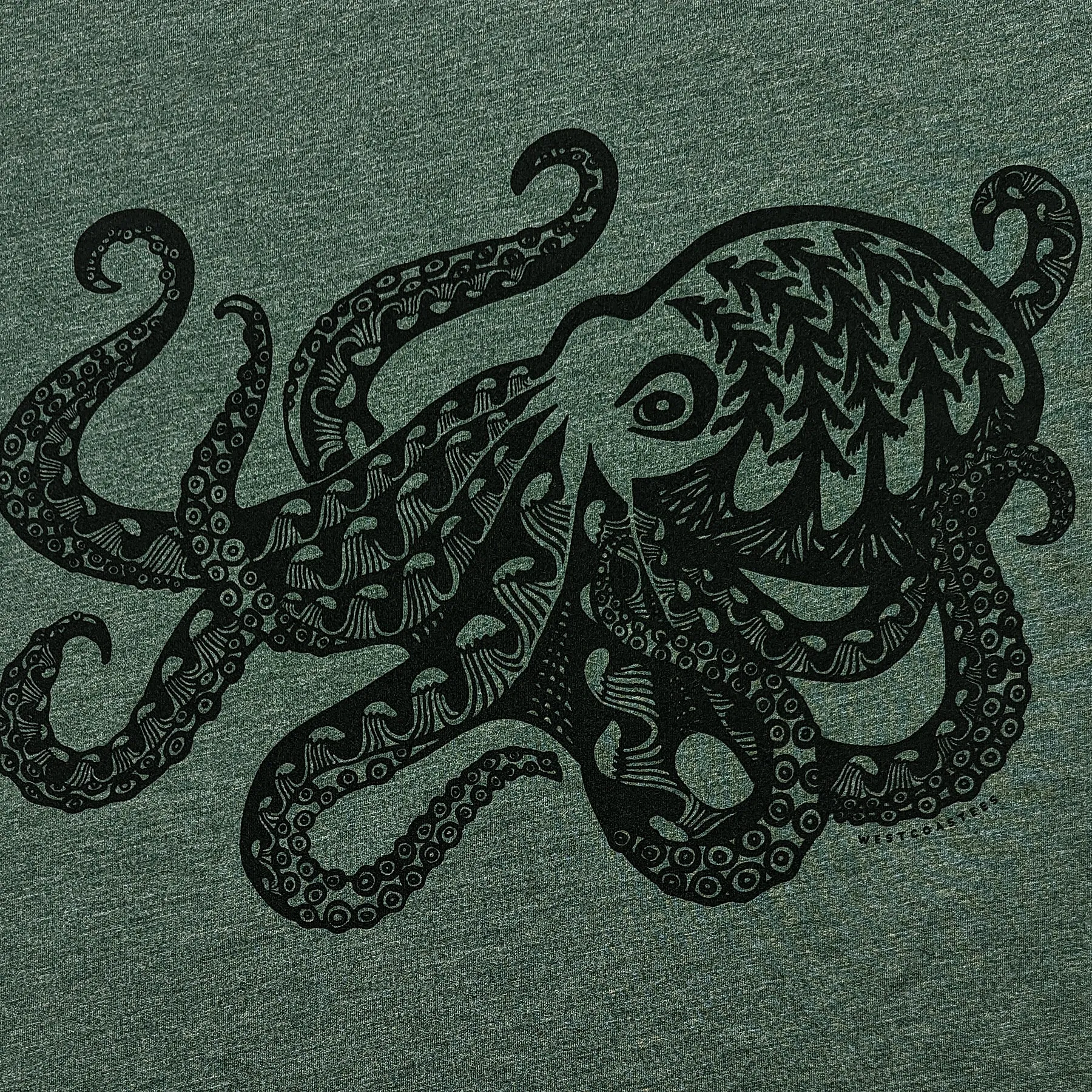 Adult Unisex Forest Octopus tee
