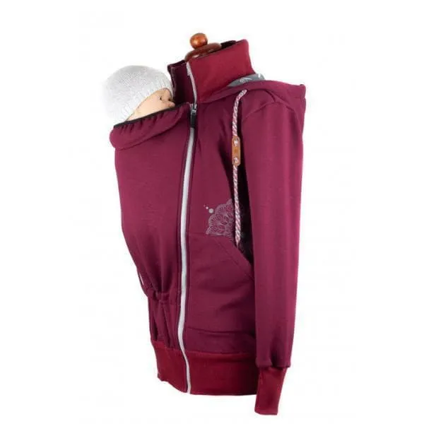 Angel Wings Babywearing Hoodie Bordeaux