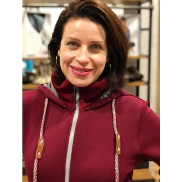 Angel Wings Babywearing Hoodie Bordeaux