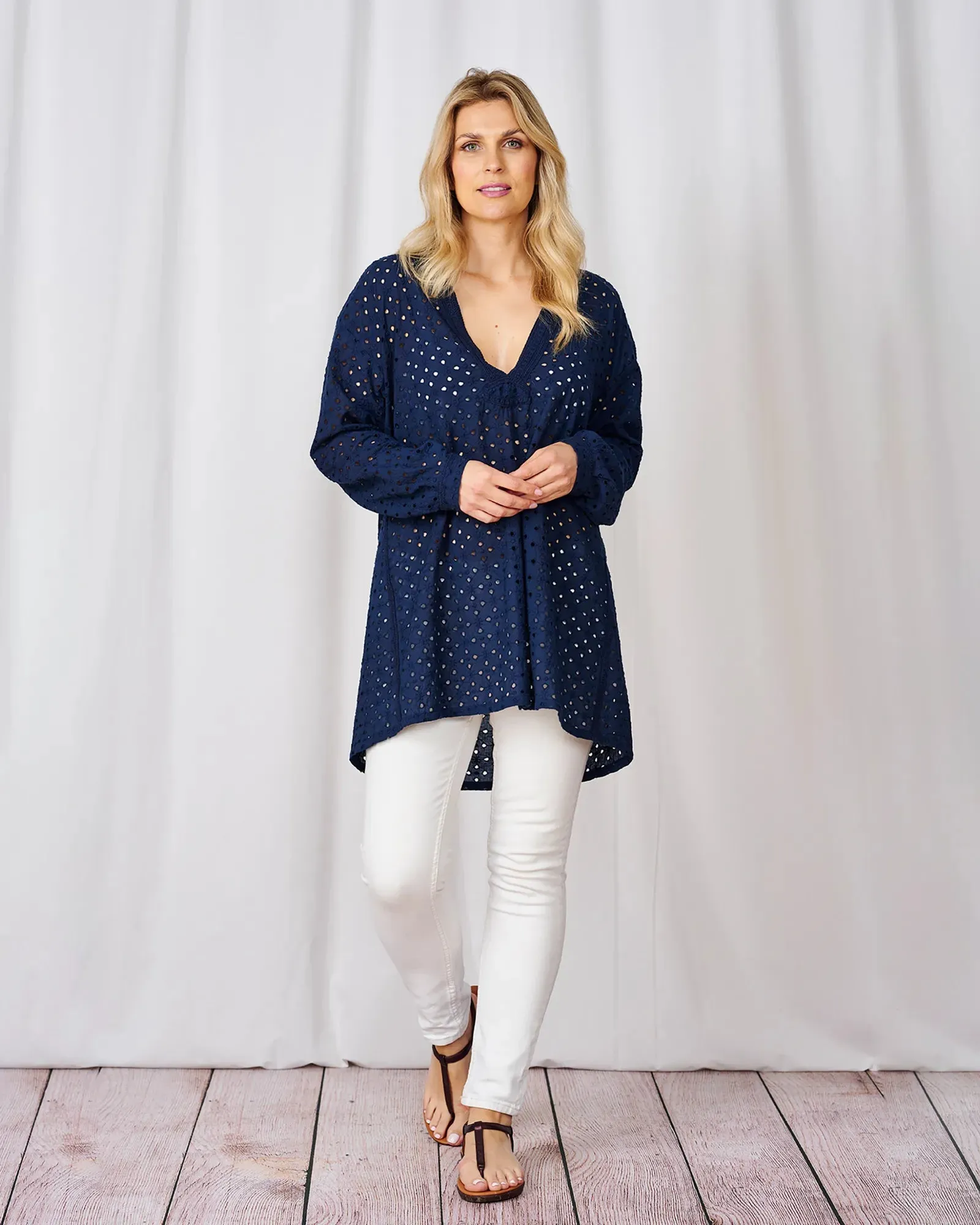 Athena Tunic - Navy