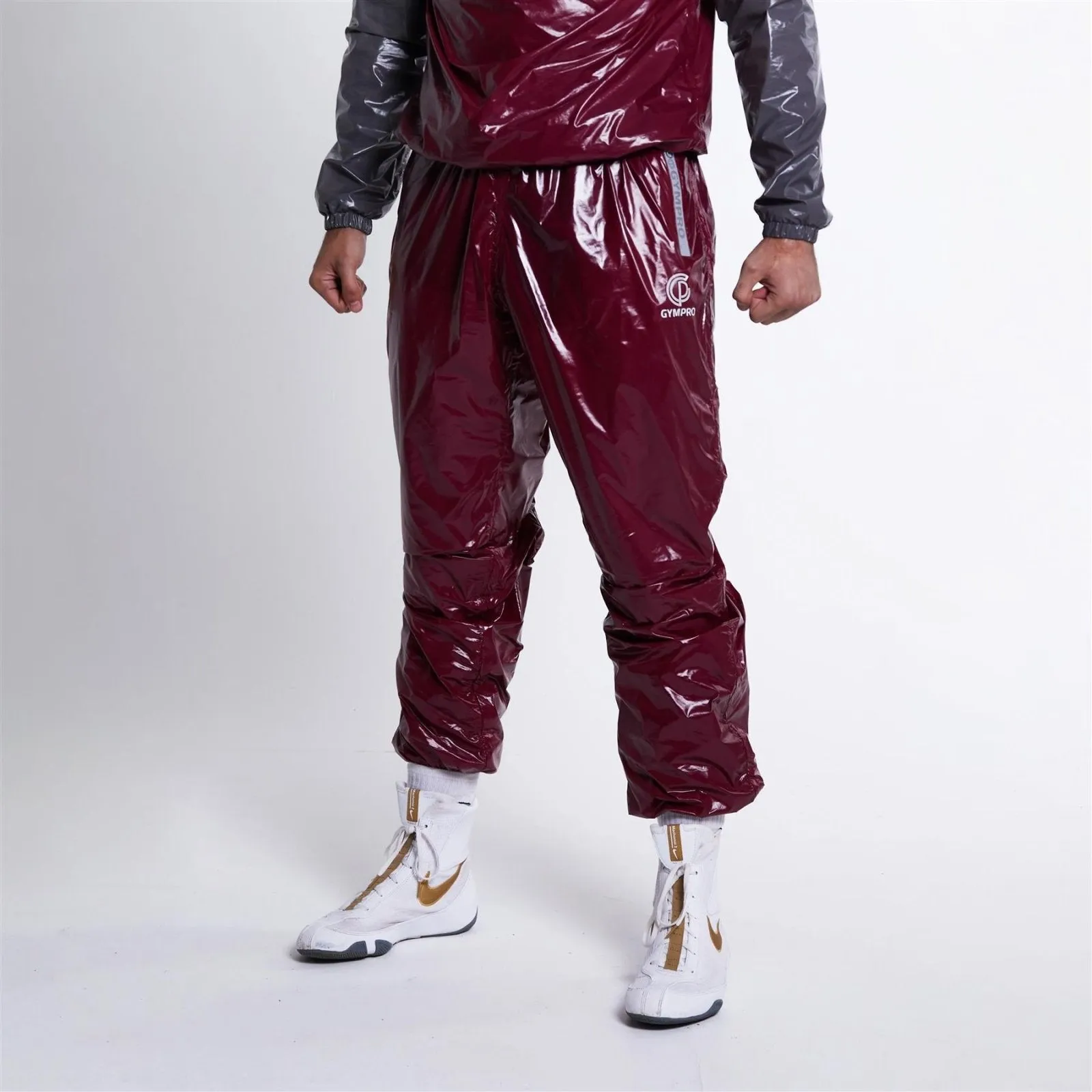 GymPro Sweat Suit, Red/Grey
