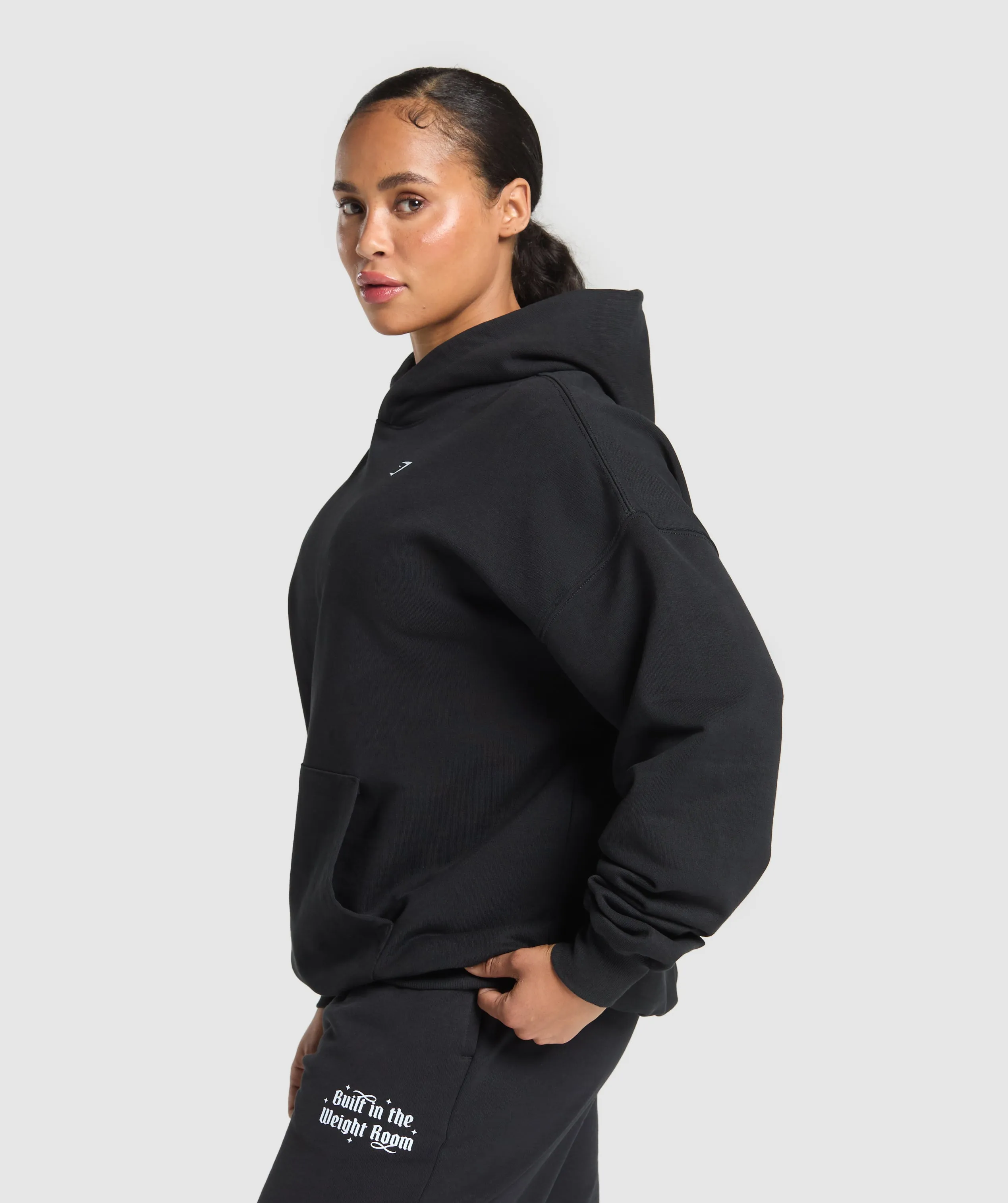 Gymshark Built In The Weight Room Hoodie - Black