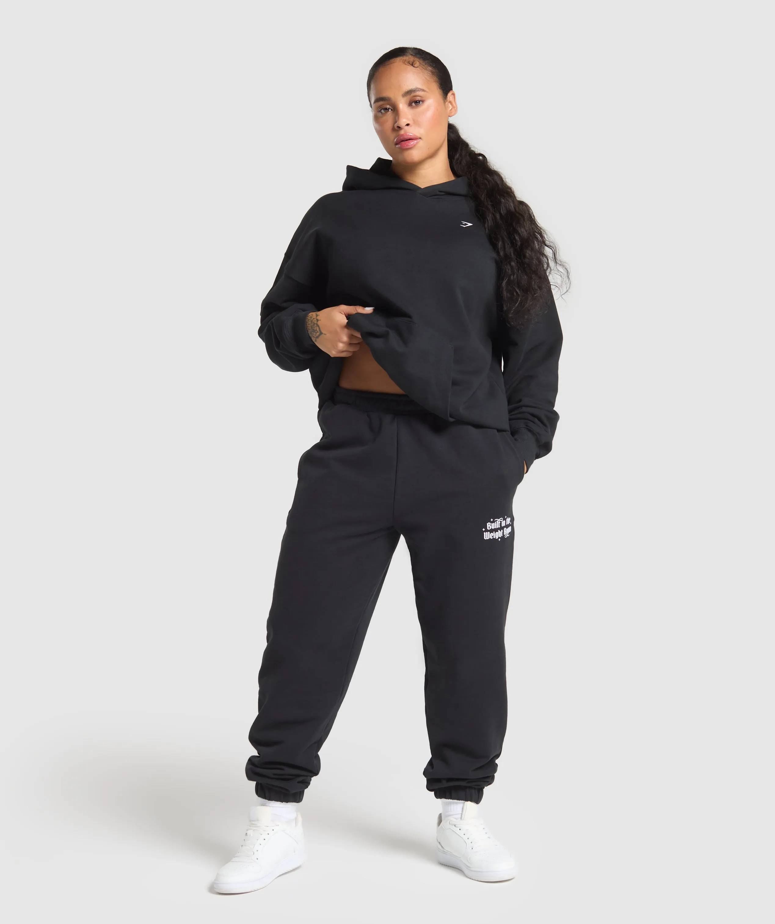 Gymshark Built In The Weight Room Hoodie - Black