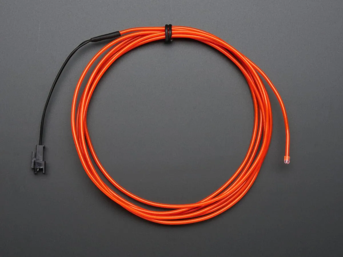 High Brightness Red Electroluminescent (EL) Wire - 2.5 meters (High brightness, long life)