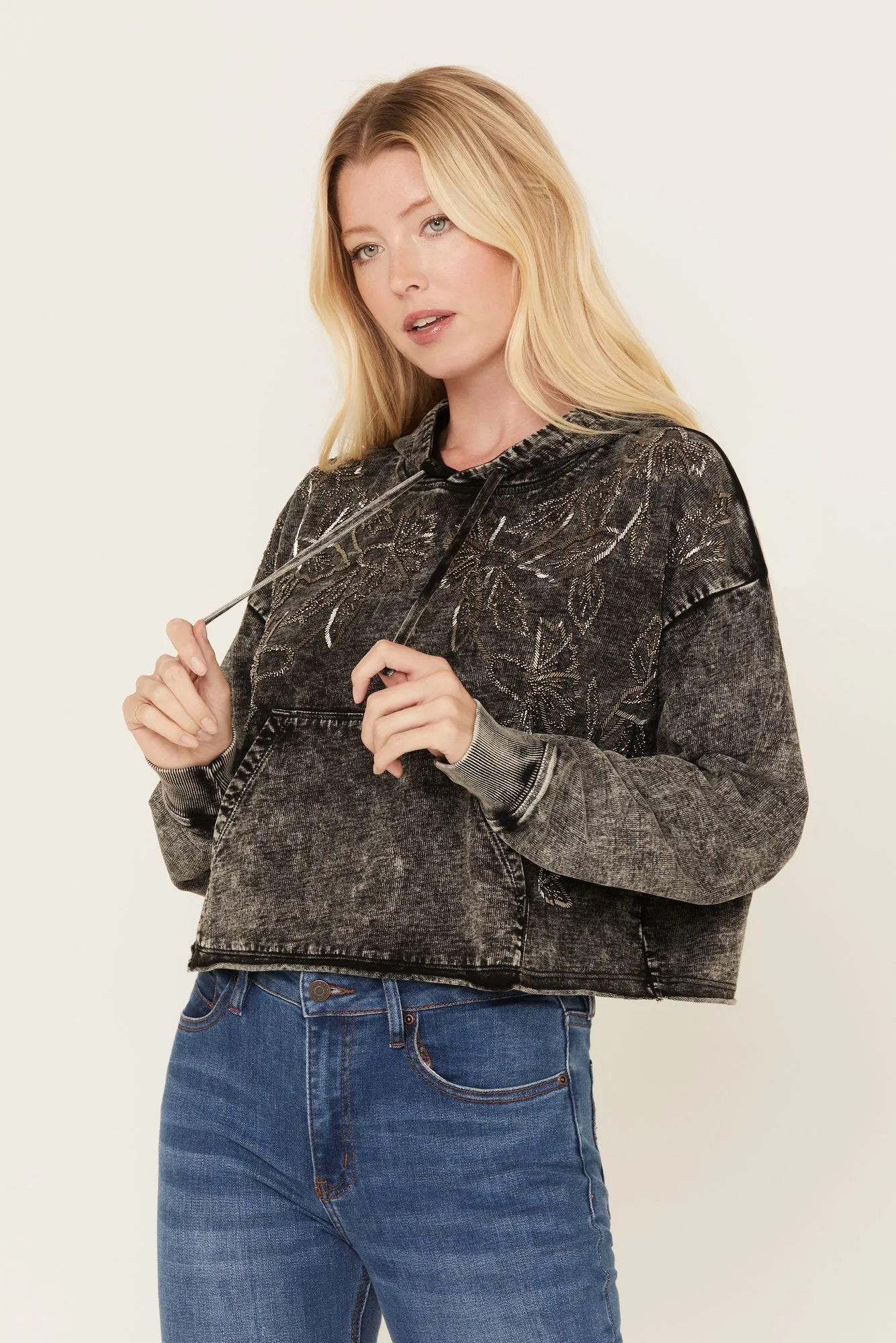 Jensen Embroidered Hooded Sweatshirt