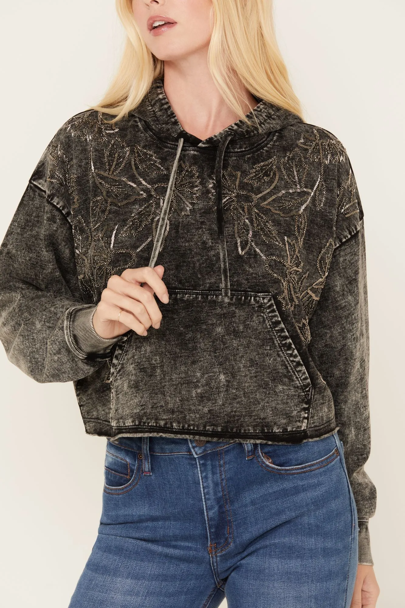 Jensen Embroidered Hooded Sweatshirt