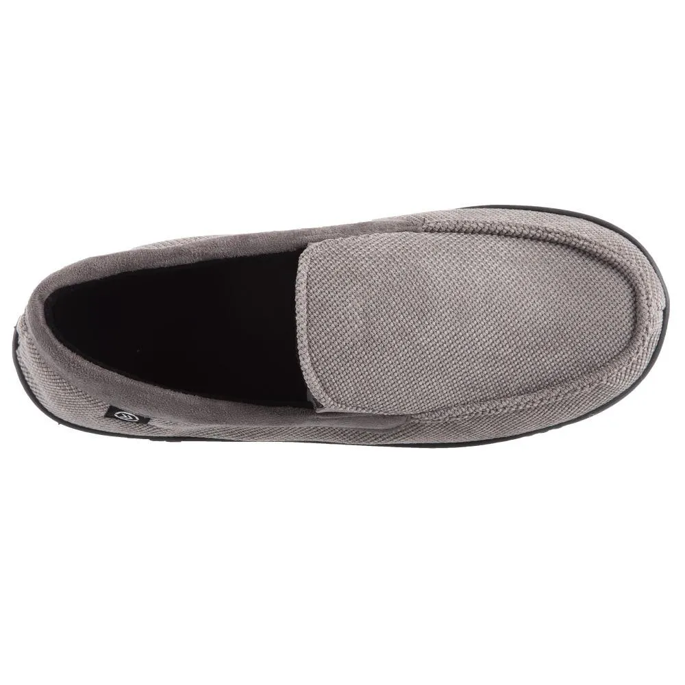 Men’s Diamond Corduroy Moccasin Slippers
