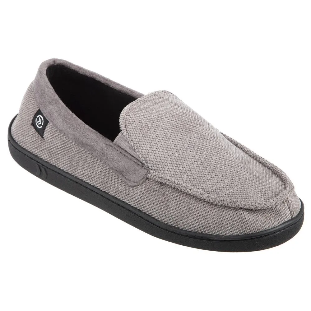 Men’s Diamond Corduroy Moccasin Slippers