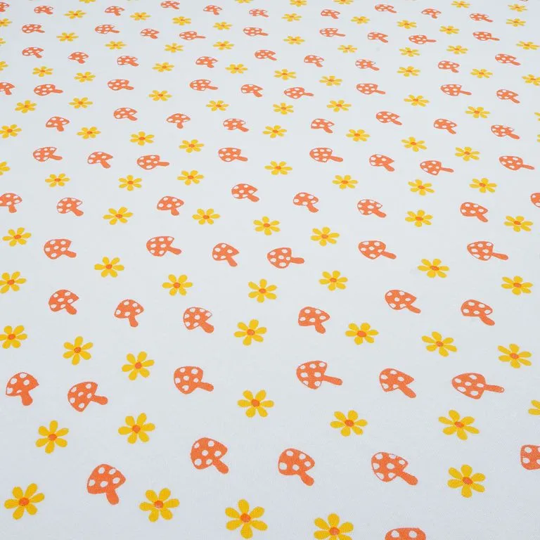Multicolor Motifs Printed Cotton Rayon Fabric