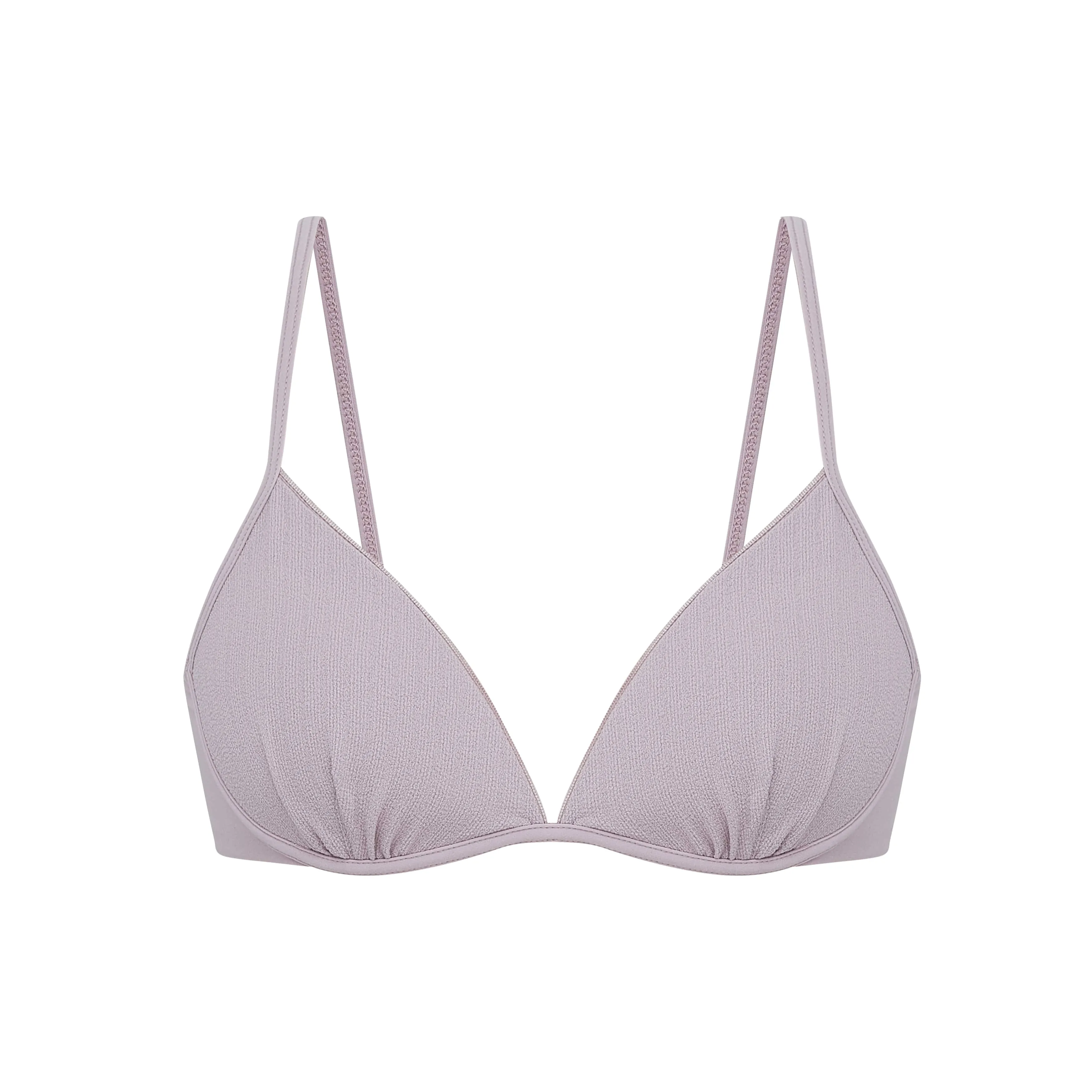 Plissé Deep V Bra