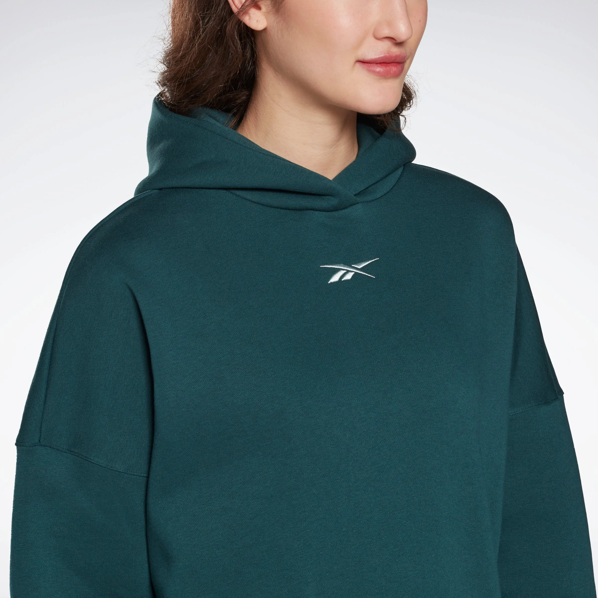 Reebok Apparel Women Studio Recycled Oversize Hoodie Forgrn