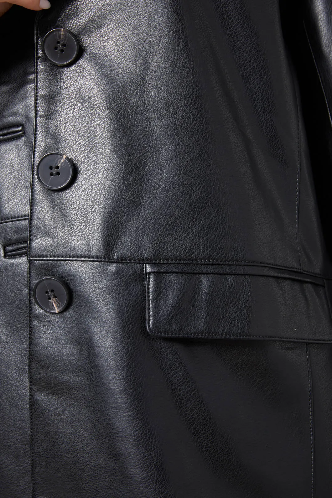 Sabrina Pleather Jacket