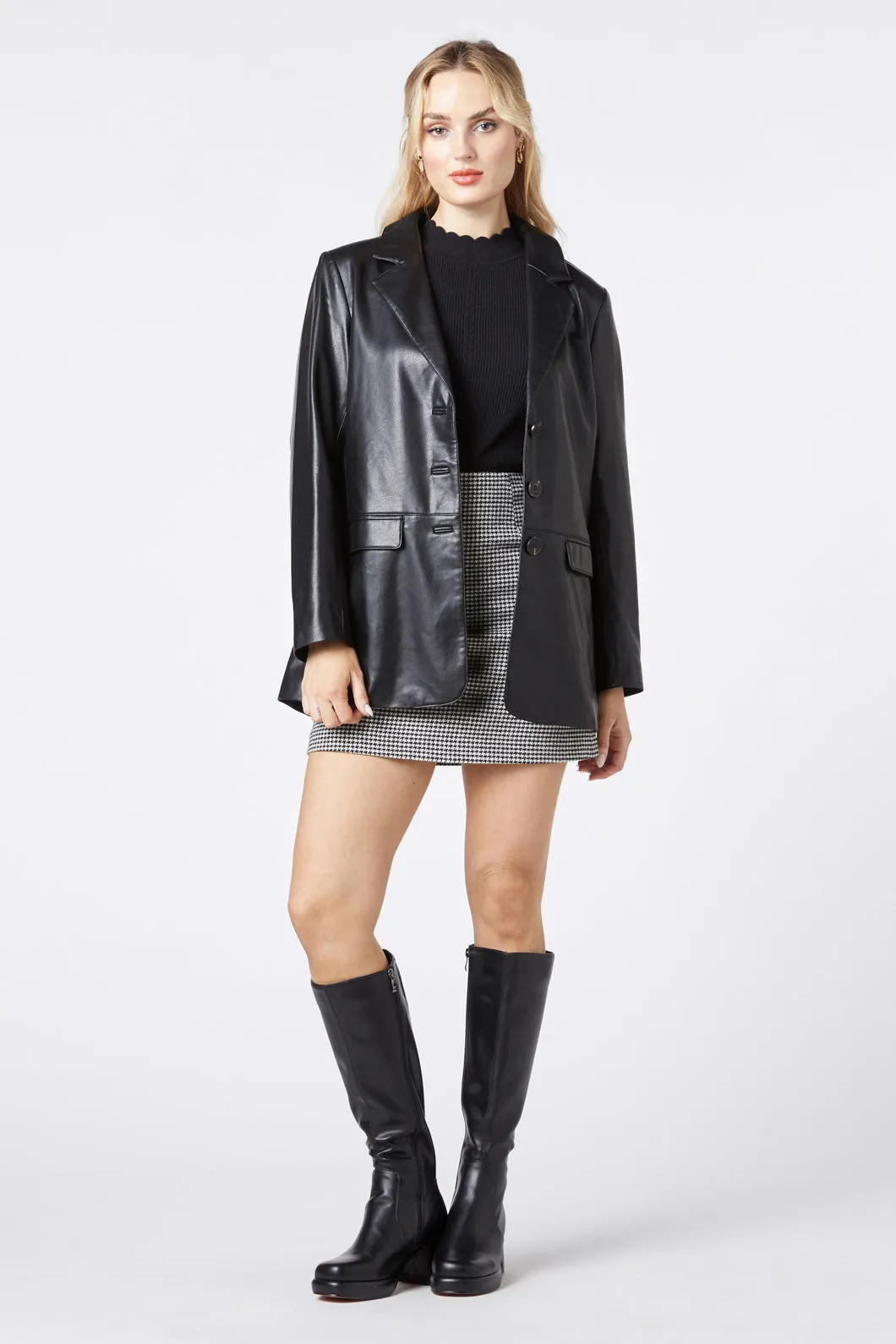 Sabrina Pleather Jacket