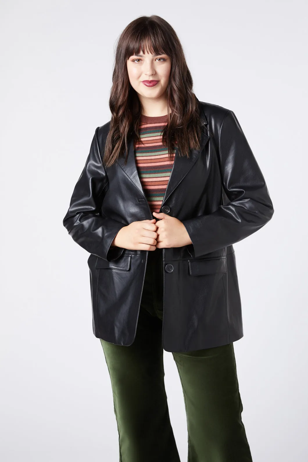 Sabrina Pleather Jacket