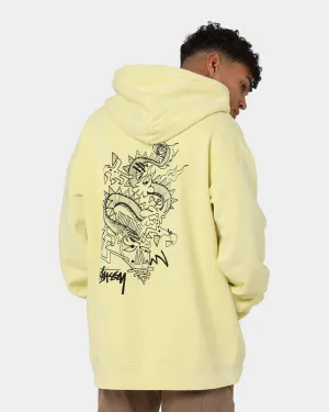 Stussy Script Dragon Hoodie Pigment Citrus