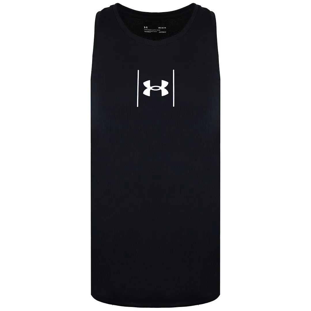Under Armour Speed Stride Mens Black Shock Singlet Vest