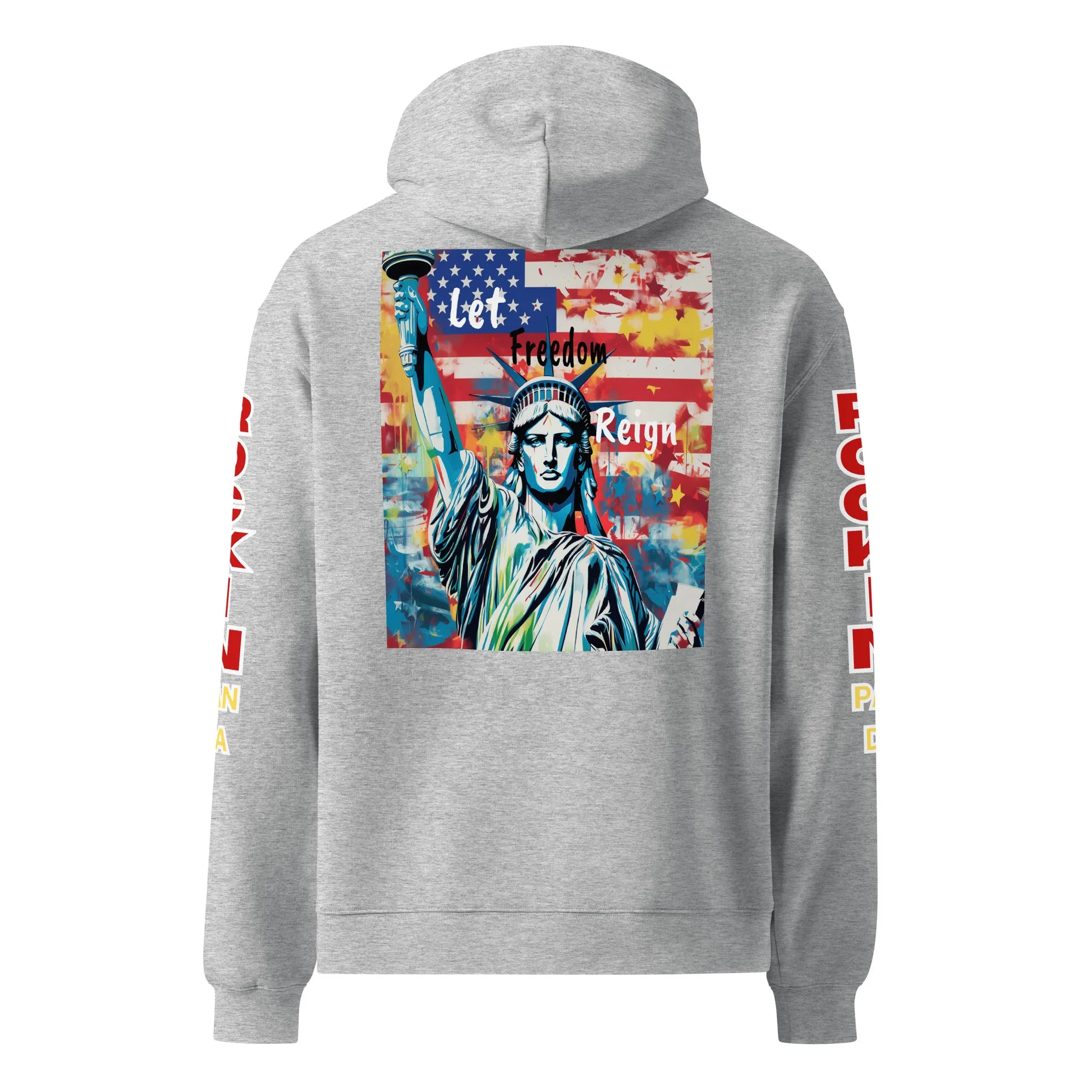 United We Stand - Let Freedom Reign Unisex Oversized Hoodie