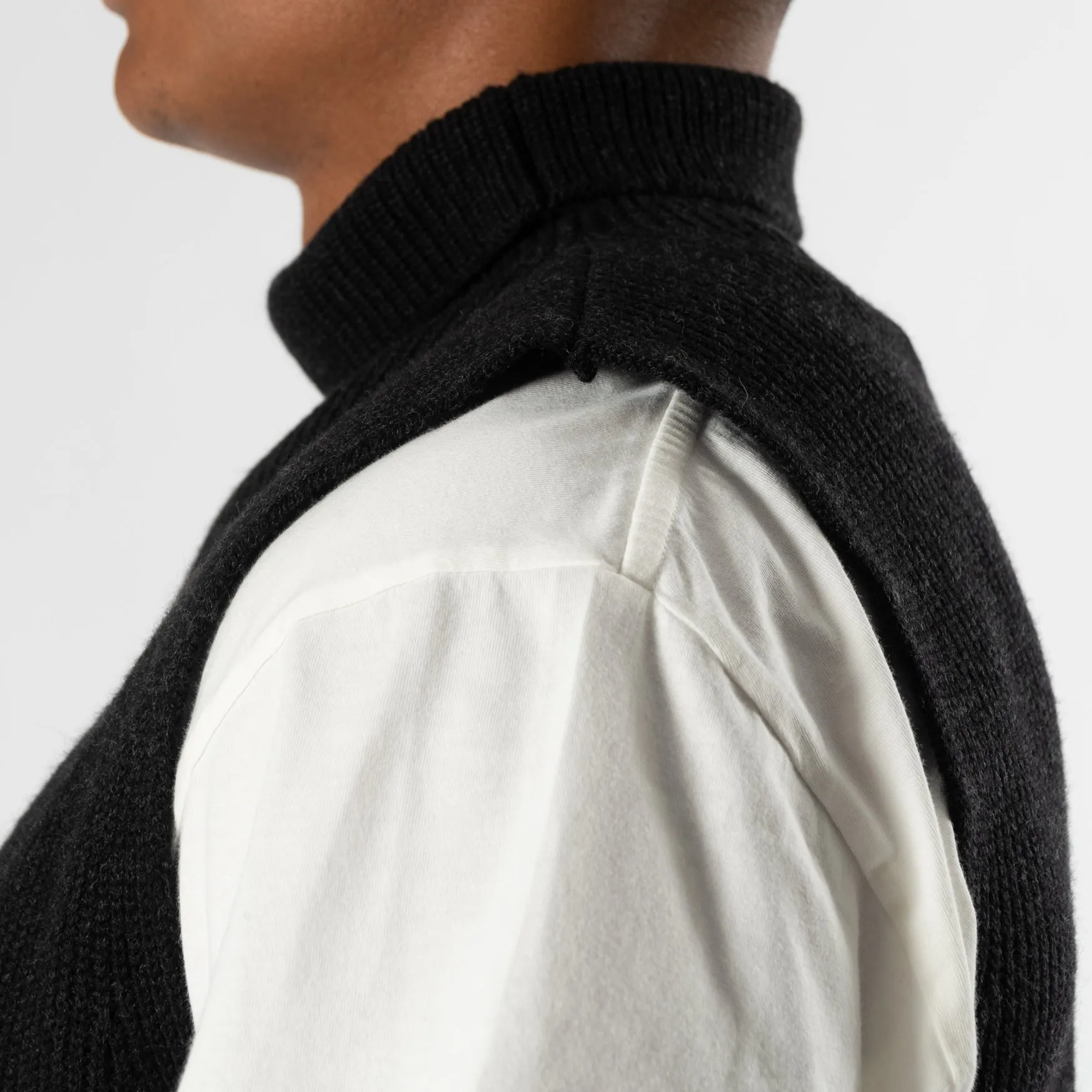 WOOL ROLLNECK SLIPOVER Antracite