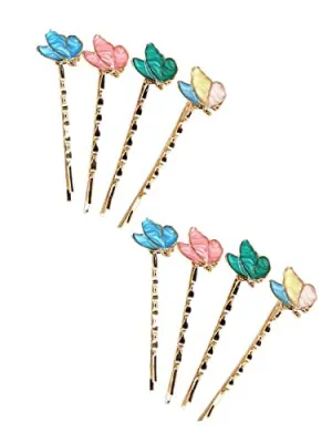 Yellow Chimes Hair Pins for Women Girls Hair Accessories for Women Hair Pin Hairpin Bobby Pins for Hair Pins for Girls Bobby Pins fro women Gift for Women and Girls (Multicolor Butterfly Hair Pin)